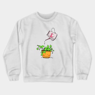 happy plant pot Crewneck Sweatshirt